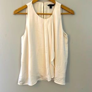 Banana Republic off white sleeveless blouse